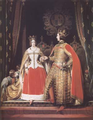 Sir Edwin Landseer Queen Victoria and Prince Albert at the Bal Costume of 12 May 1842 (mk25) Germany oil painting art